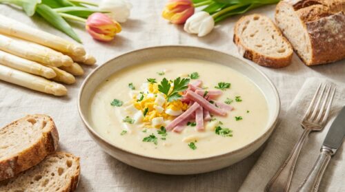 Ik bereidde aspergesoep altijd te zwaar: met het kookwater blijft hij licht en snel klaar