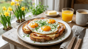 Knapperig brood, romige dooier en klaar in 10 minuten: de perfecte uitsmijter voor elk moment