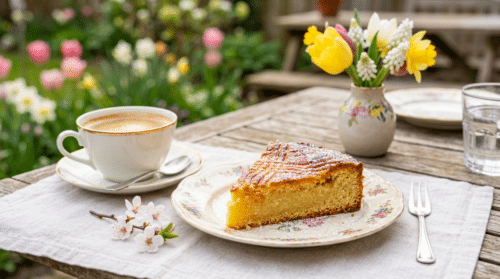 Romig, zoet en zacht: boterkoek is de ideale lentetraktatie bij de koffie