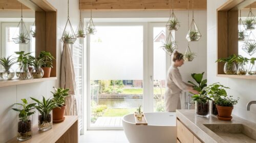 3 kamerplanten die zonder aarde en schimmel je badkamer fris houden