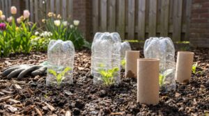 Zo bescherm je je zaailingen tegen kou en slakken met een simpel badkamerafval